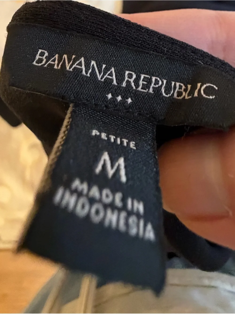 Banana Republic Black Tie Front Robe Cardigan Petite Medium - Picture 3 of 4